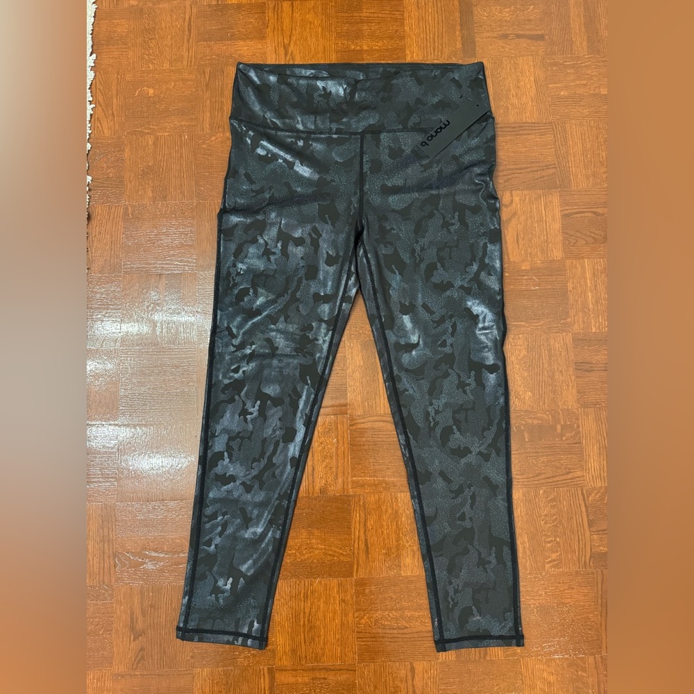 MONO B Black Camouflage Leggings